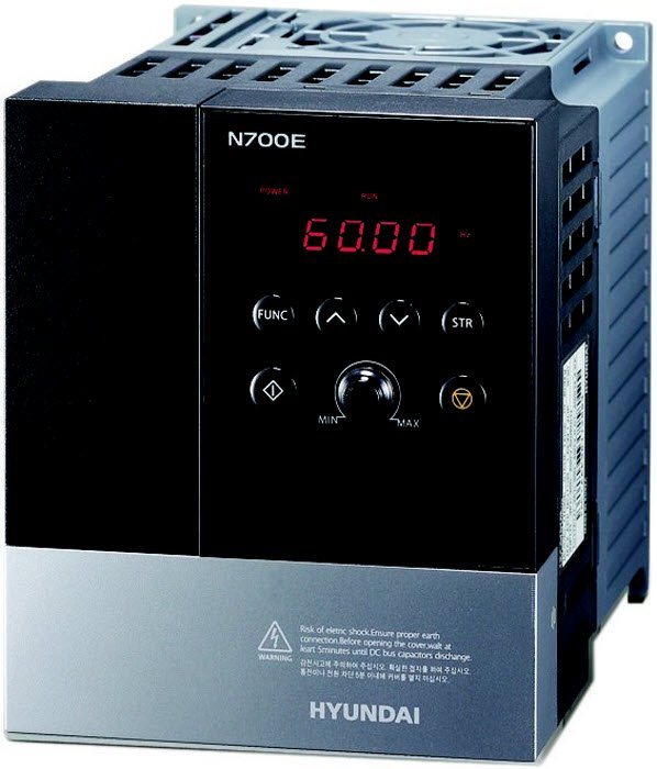 HYUNDAI N700E-004SF  Преобразователь частоты  (0.4 КВТ, 1ф, 220В)